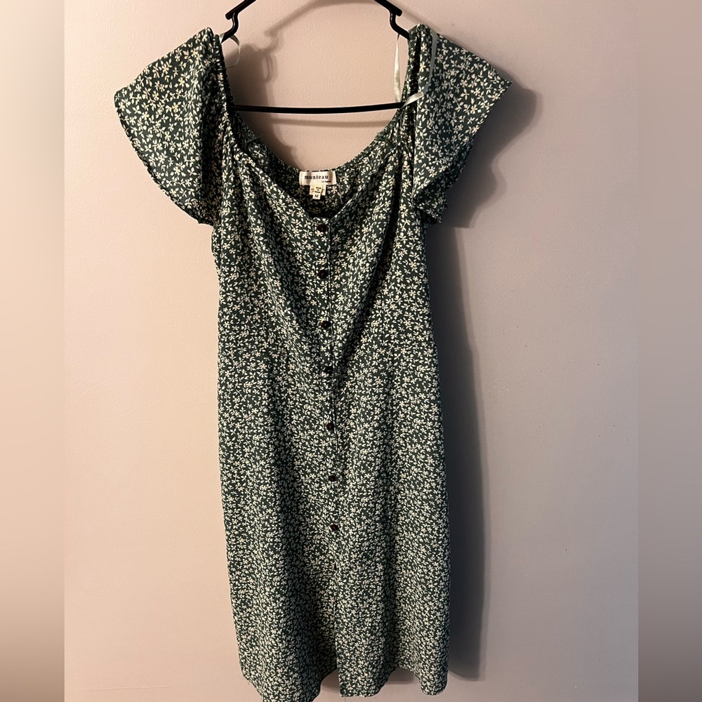 button up midi-dress
